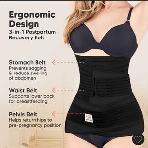 Target Black 3-in-1 Postpartum Recovery Belt